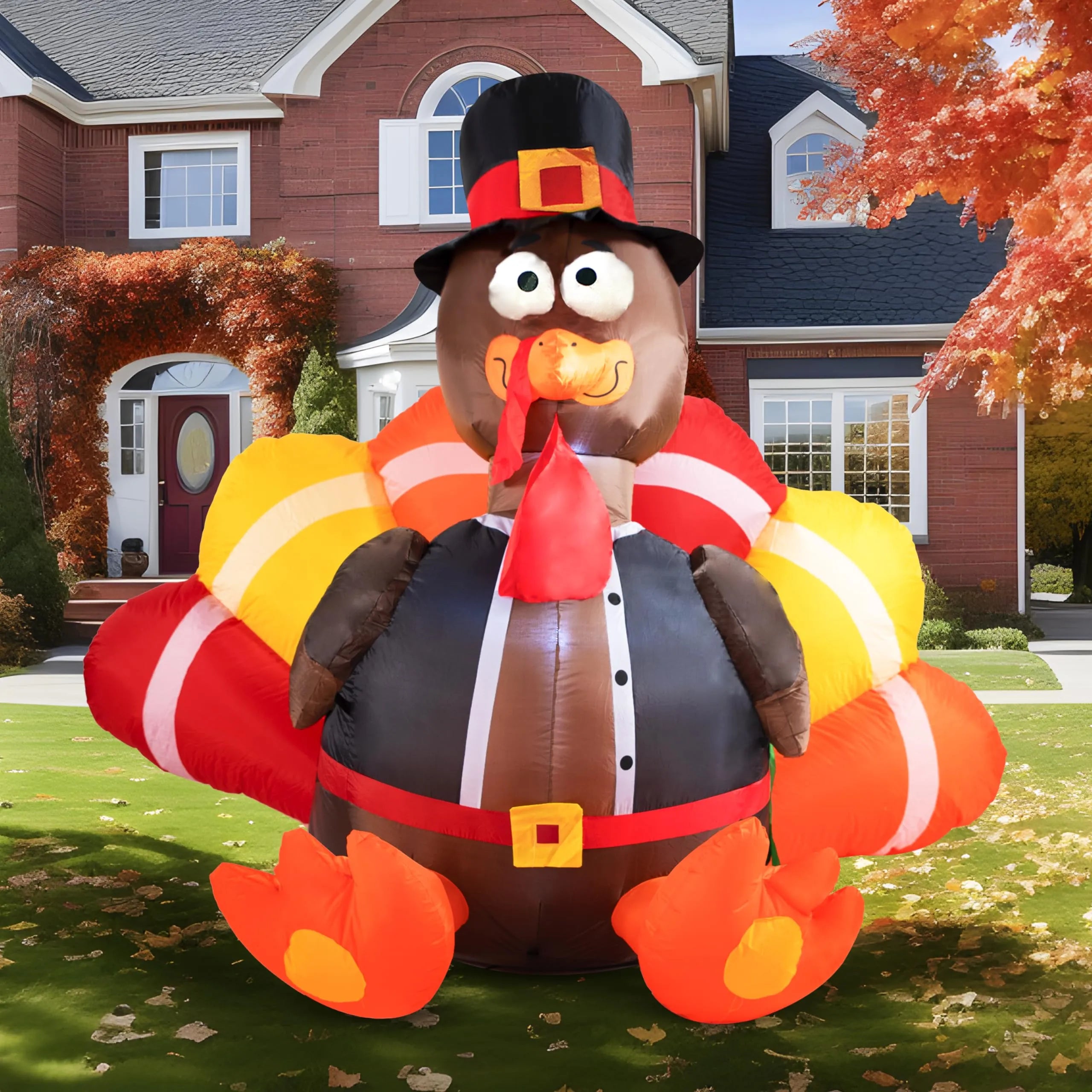 6ft Large Inflatable Thanksgiving Turkey – Joiedomi