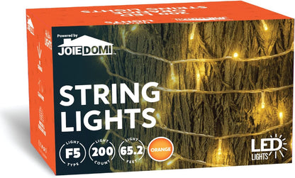 75.7 FT Orange LED String Lights