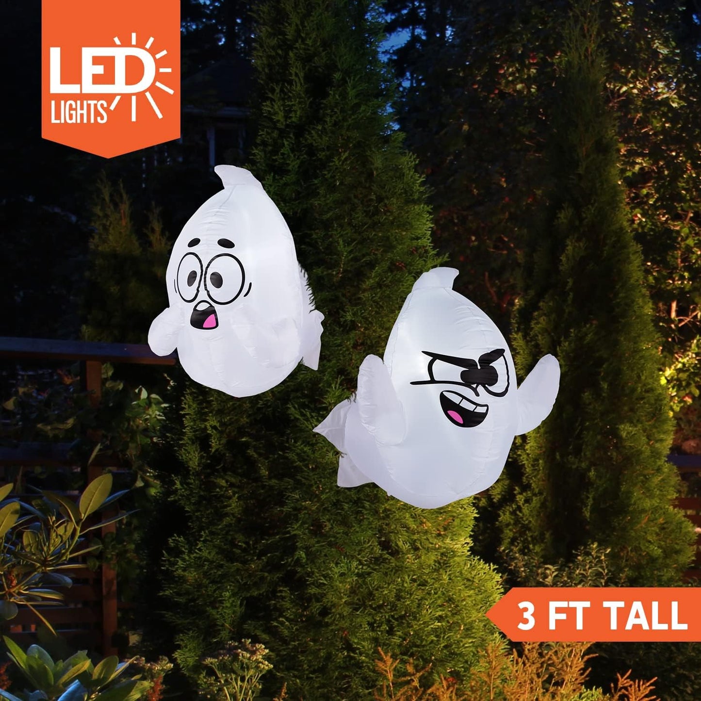 2.6 ft. Tall Naughty Window Ghost Inflatable (2pcs)