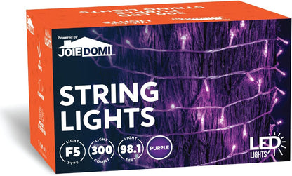 108.6 FT Purple LED String Lights