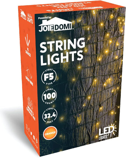 42.9 FT Orange LED String Lights