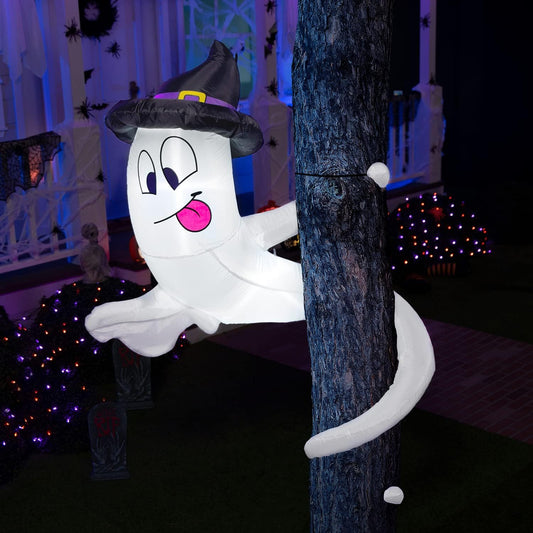 5ft Tall Twining Ghost Halloween Inflatable
