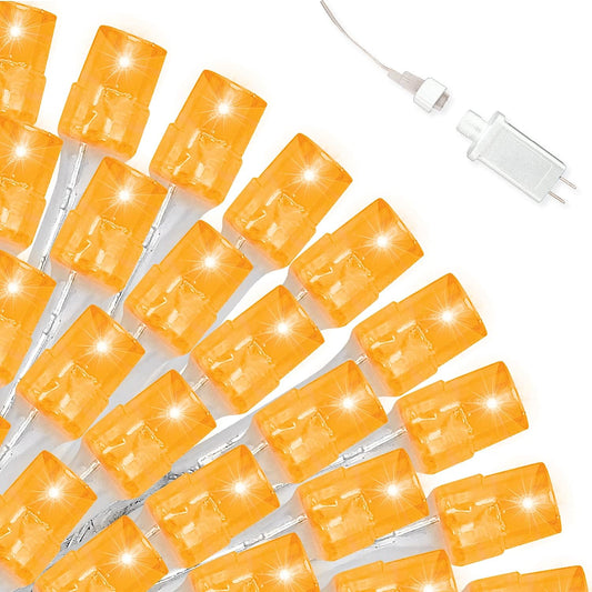 75.7 FT Orange LED String Lights