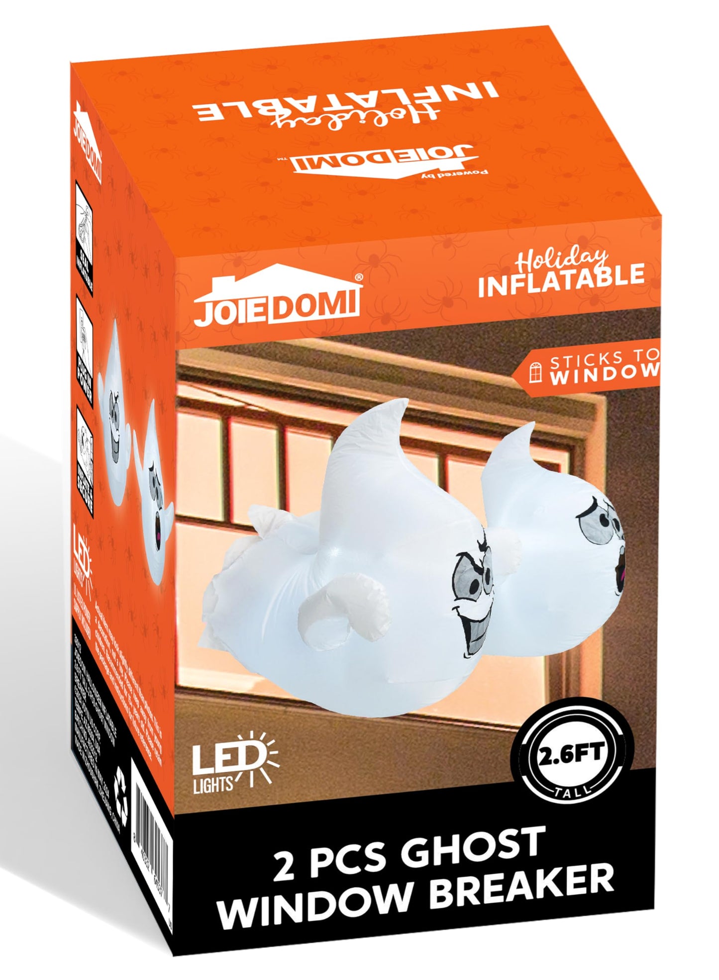 2 Pcs Halloween Inflatables Ghost for Window Decorations