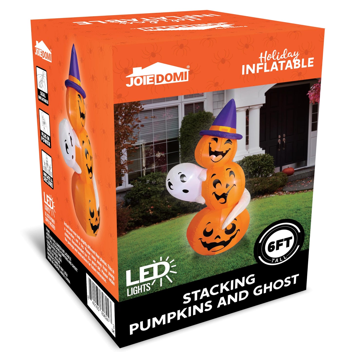 6FT Halloween Inflatable Pumpkin Outdoor Decorations