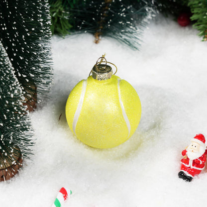 Mini Tennis Balls Christmas Ornaments for Tree Hanging Ornament