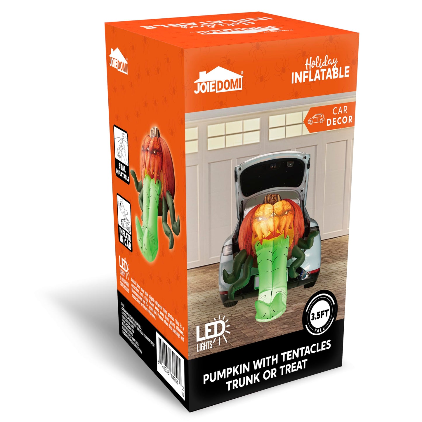Inflatable Pumpkin with Tentacles Trunk Or Treat Car Decor