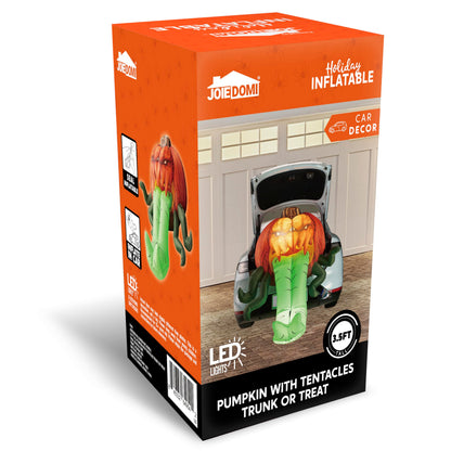 Inflatable Pumpkin with Tentacles Trunk Or Treat Car Decor