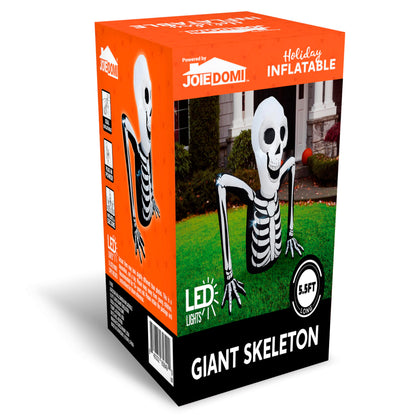 5.5 FT Skeleton Halloween Inflatables Outdoor Decorations