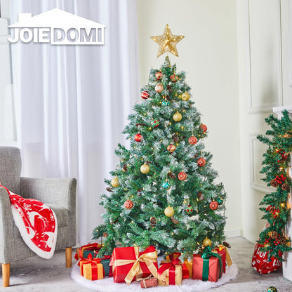 9.5" Golden Christmas Star Tree Topper Radial Design