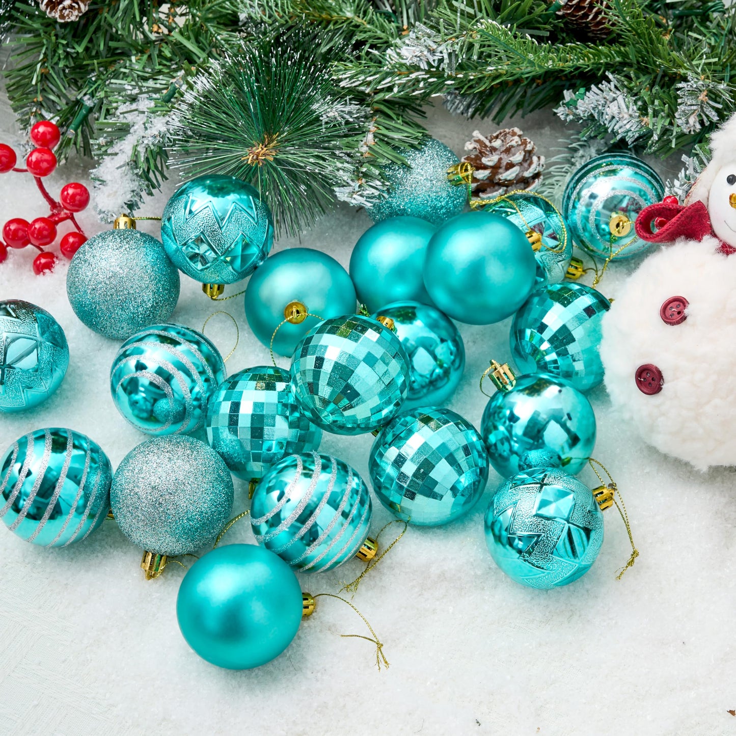 34 Pcs 2.36'' Christmas Ball Ornaments