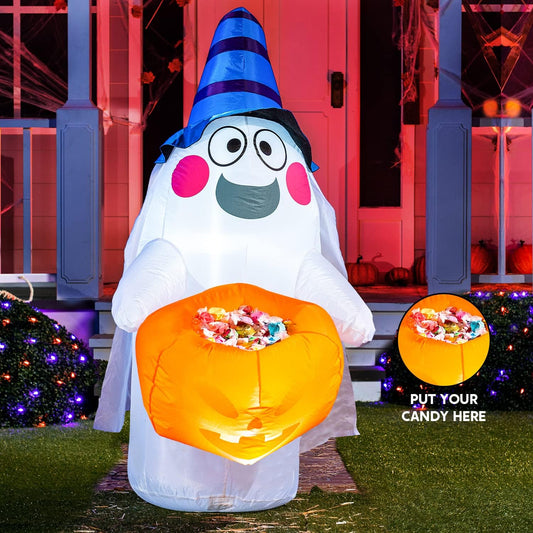 5ft ghost with candy basket