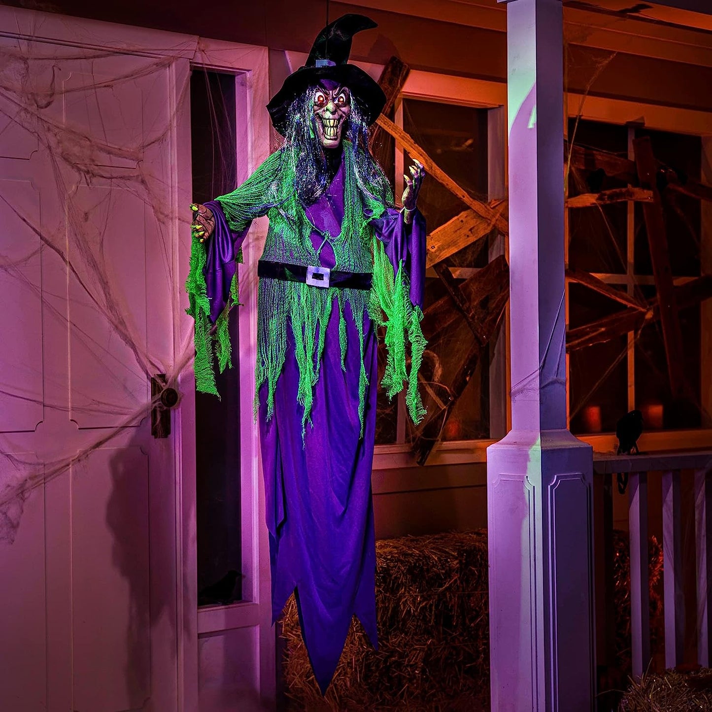 Hanging Halloween Witch Decoration