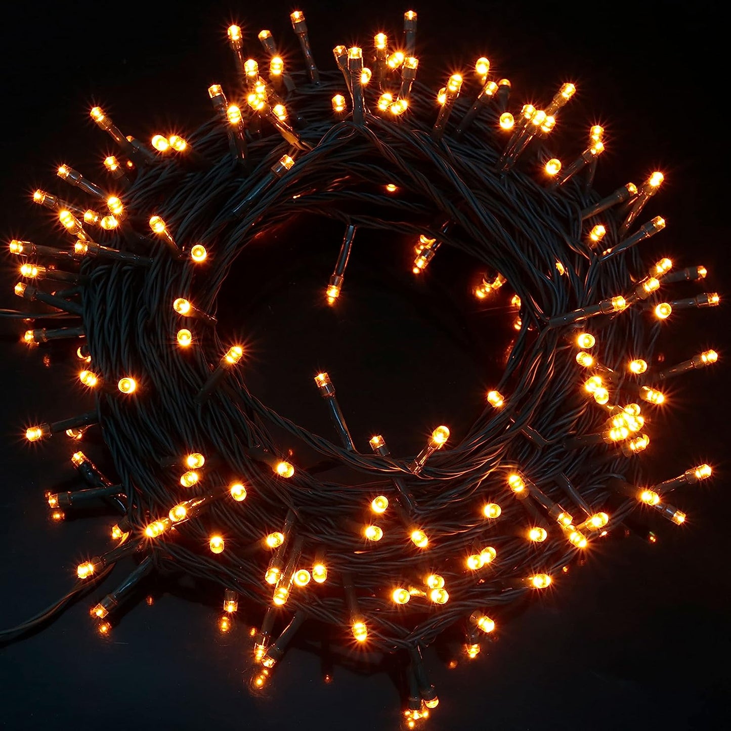 200-Count 65.2ft LED Orange Halloween String Lights with 8 Lighting Modes