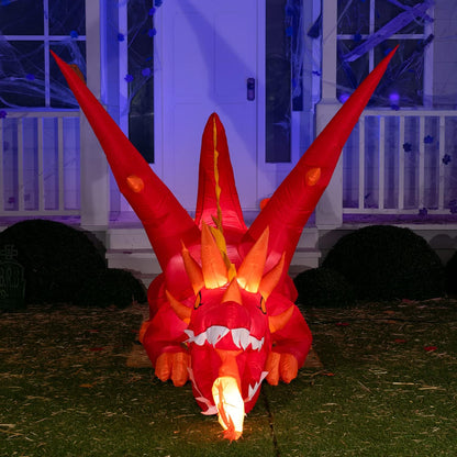 6ft Inflatable Sitting Fire Dragon