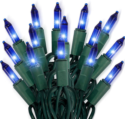 3 Sets of 150-Count Blue Incandescent String Lights
