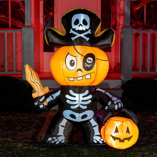 5ft Halloween Inflatable Ghost Pumpkin Pirate
