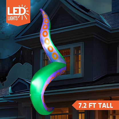 7.2 FT Halloween Inflatables Outdoor Decorations