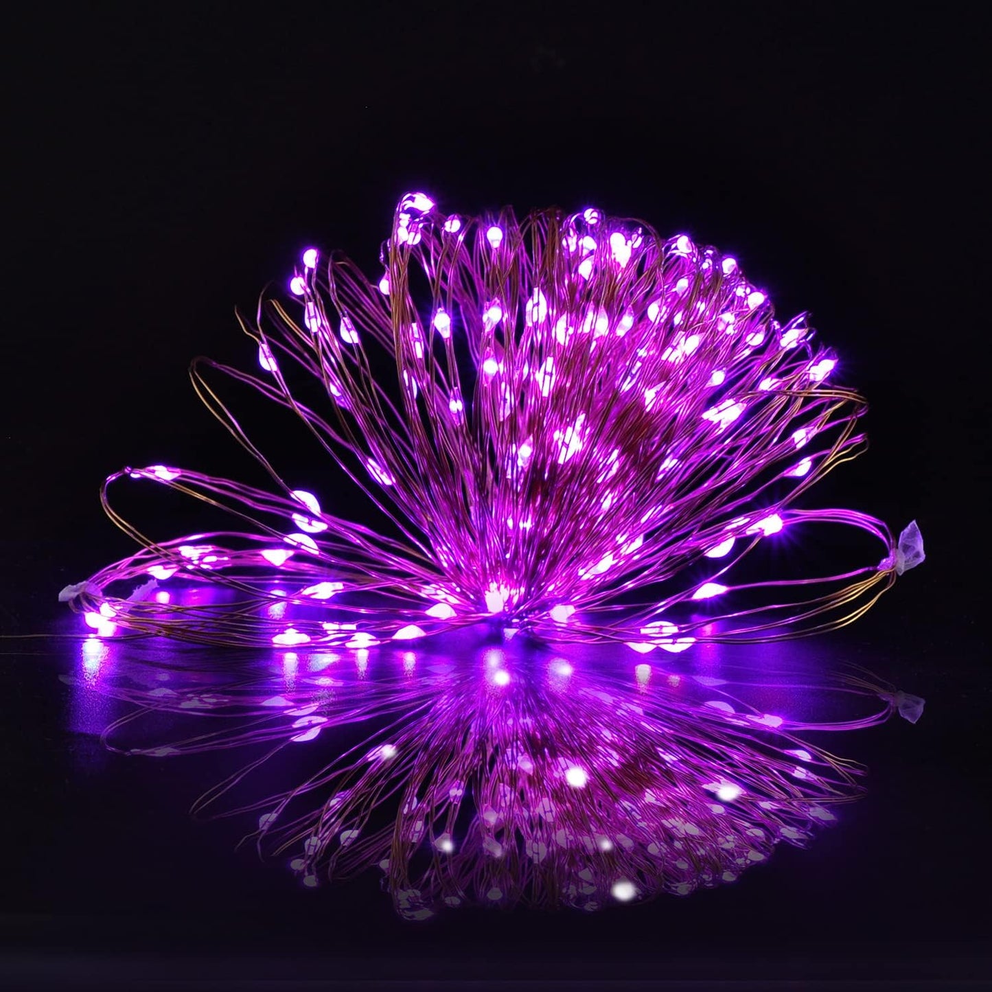 33 Ft 100 Count Purple Copper LED Light