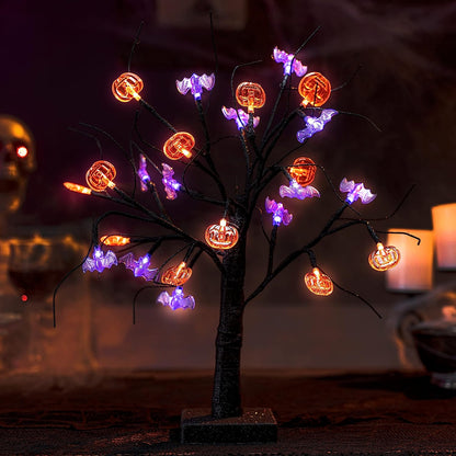 1.5ft Spooky Tree Pumpkin Decoration