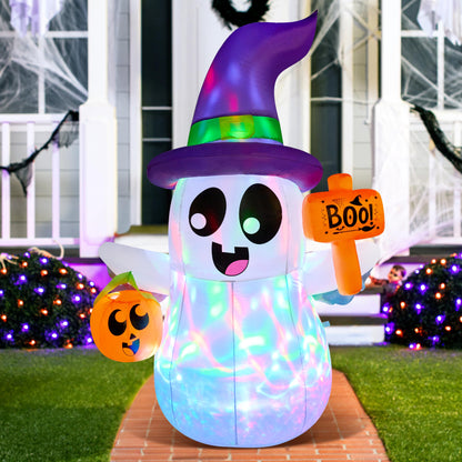 5 FT Halloween Inflatables Ghost Outdoor Decorations