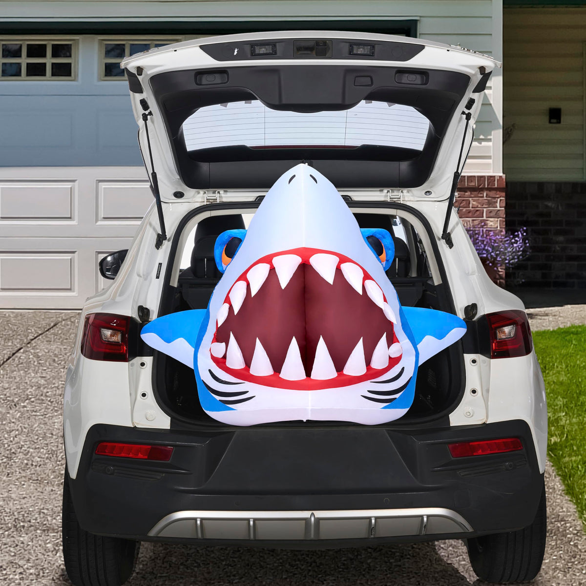 Shark Trunk Or Treat Halloween Inflatables Decor