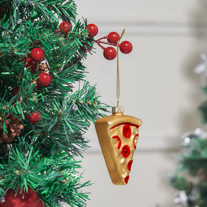 Pizza Mini Christmas Ornaments