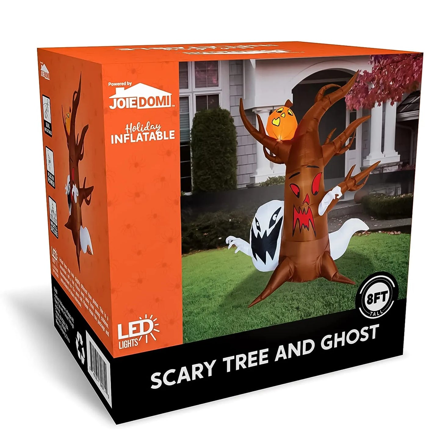 8ft Halloween Scary Tree with A Ghost Through