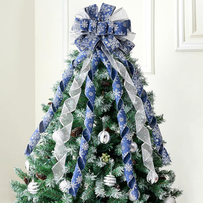 45 Inch Christmas Tree Topper Bow