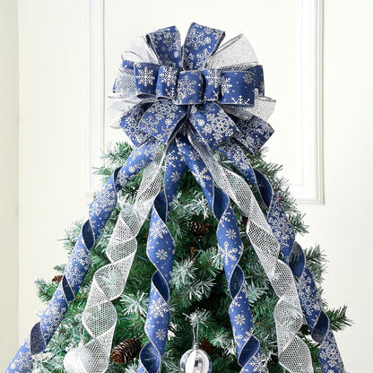 45 Inch Christmas Tree Topper Bow