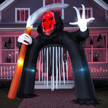 Joiedomi 10.5ft Grim Reaper Archway Halloween Inflatable Decoration