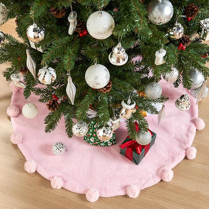 36in Christmas Tree Pink Skirt