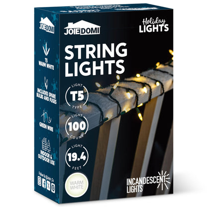 100 Clear Christmas String Lights Indoor