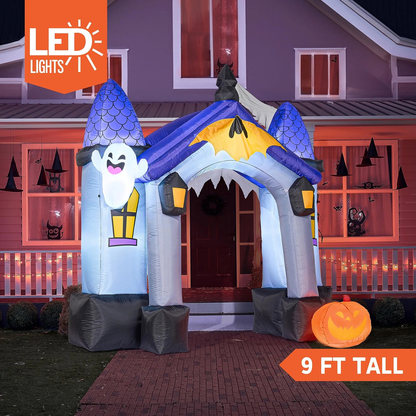 Jumbo Spooky Residence Archway Inflatable (9 ft)