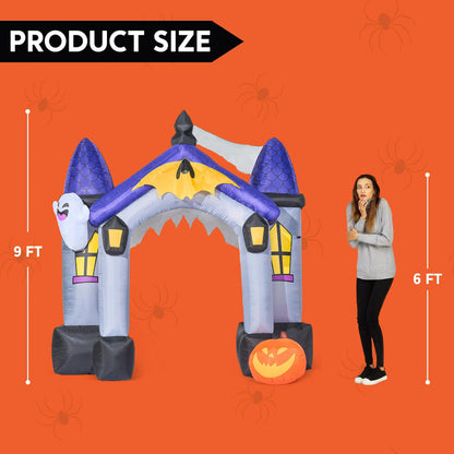 Jumbo Spooky Residence Archway Inflatable (9 ft)