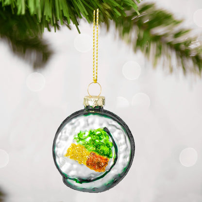 Christmas Glass Blown Sushi Food Ornament for Christmas Tree Decoration