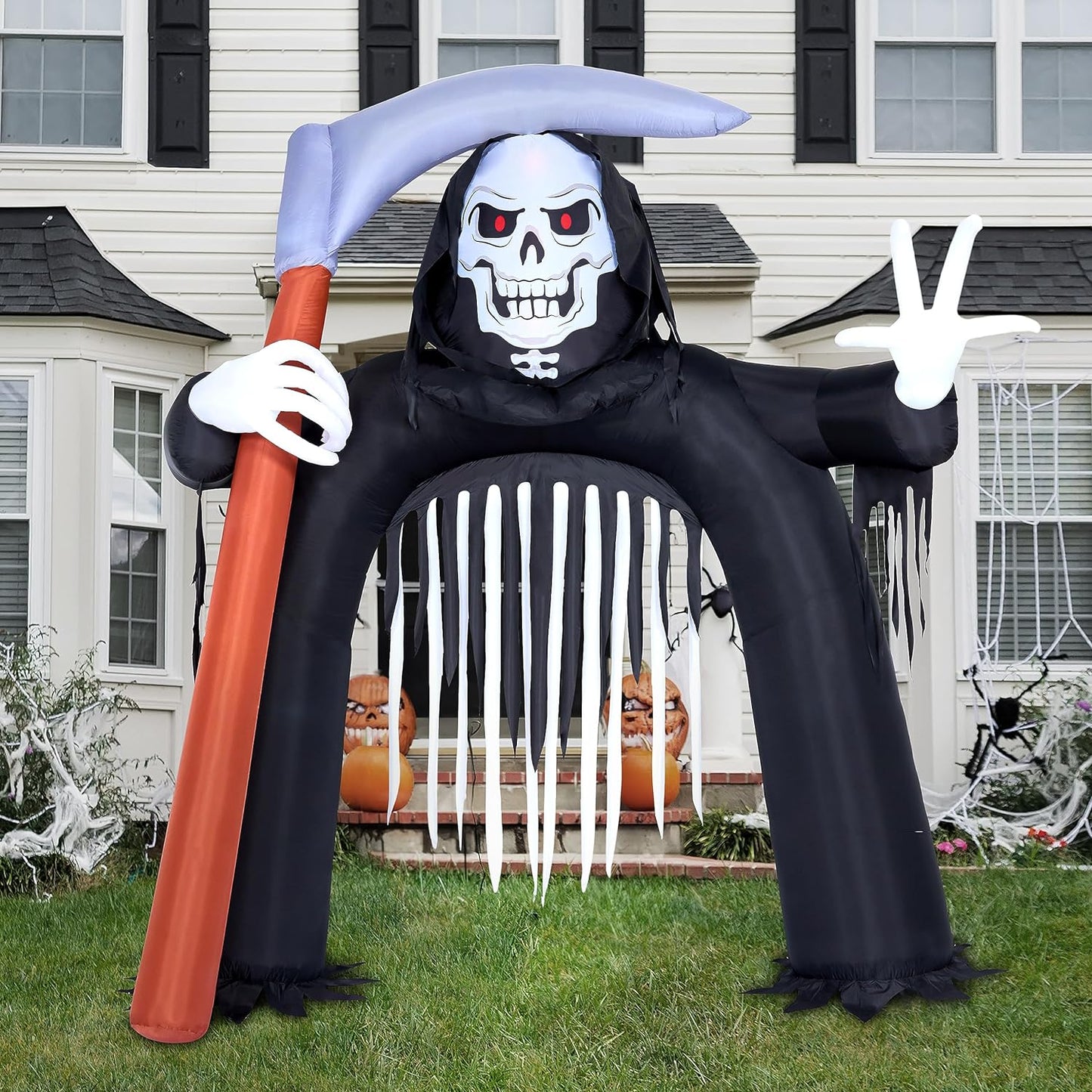 Joiedomi 10.5ft Grim Reaper Archway Halloween Inflatable Decoration