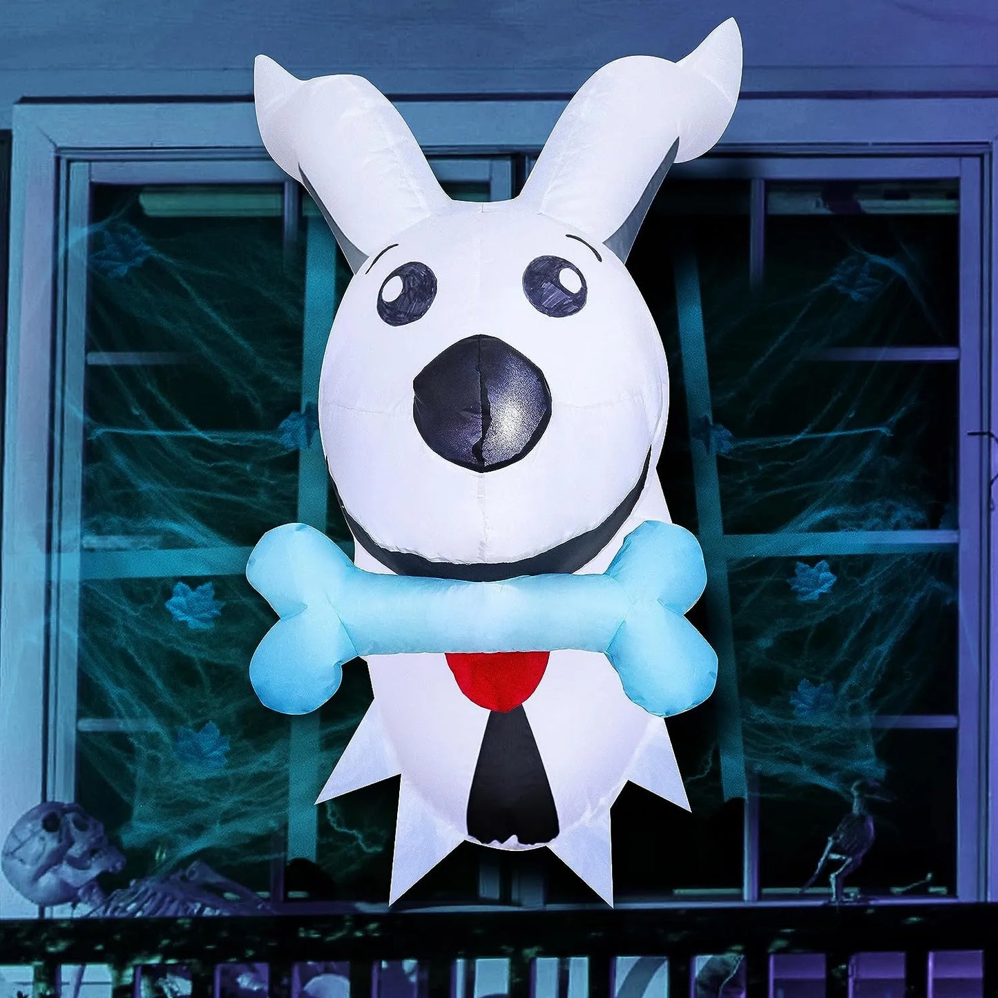 Joiedomi 3.5 FT Halloween Inflatable Dog Broke Out from Window