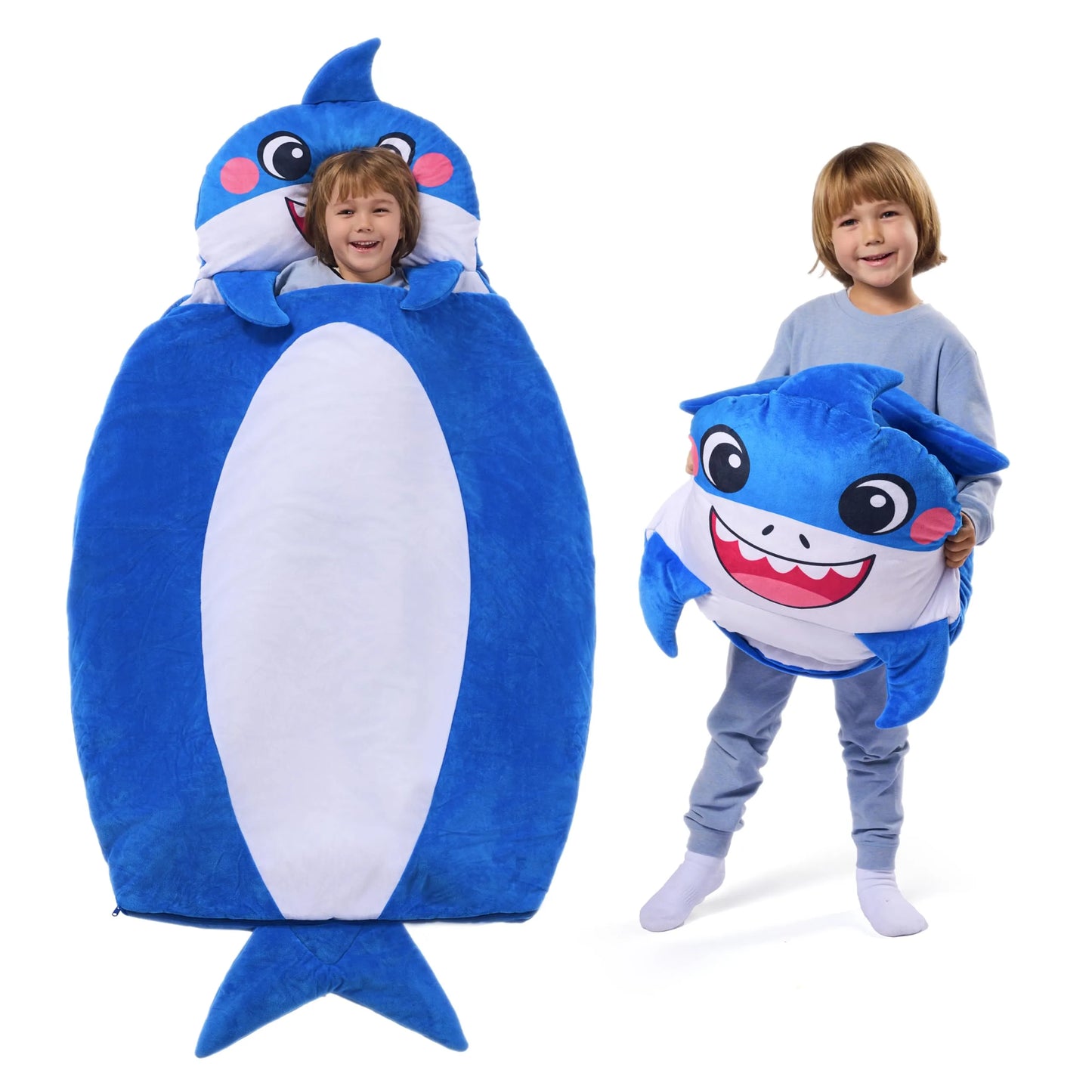 Kids Sleeping Bag 鈥?Toddler Nap Mat with Pillow & Blanket 鈥?Soft Plush Sleeping Mat