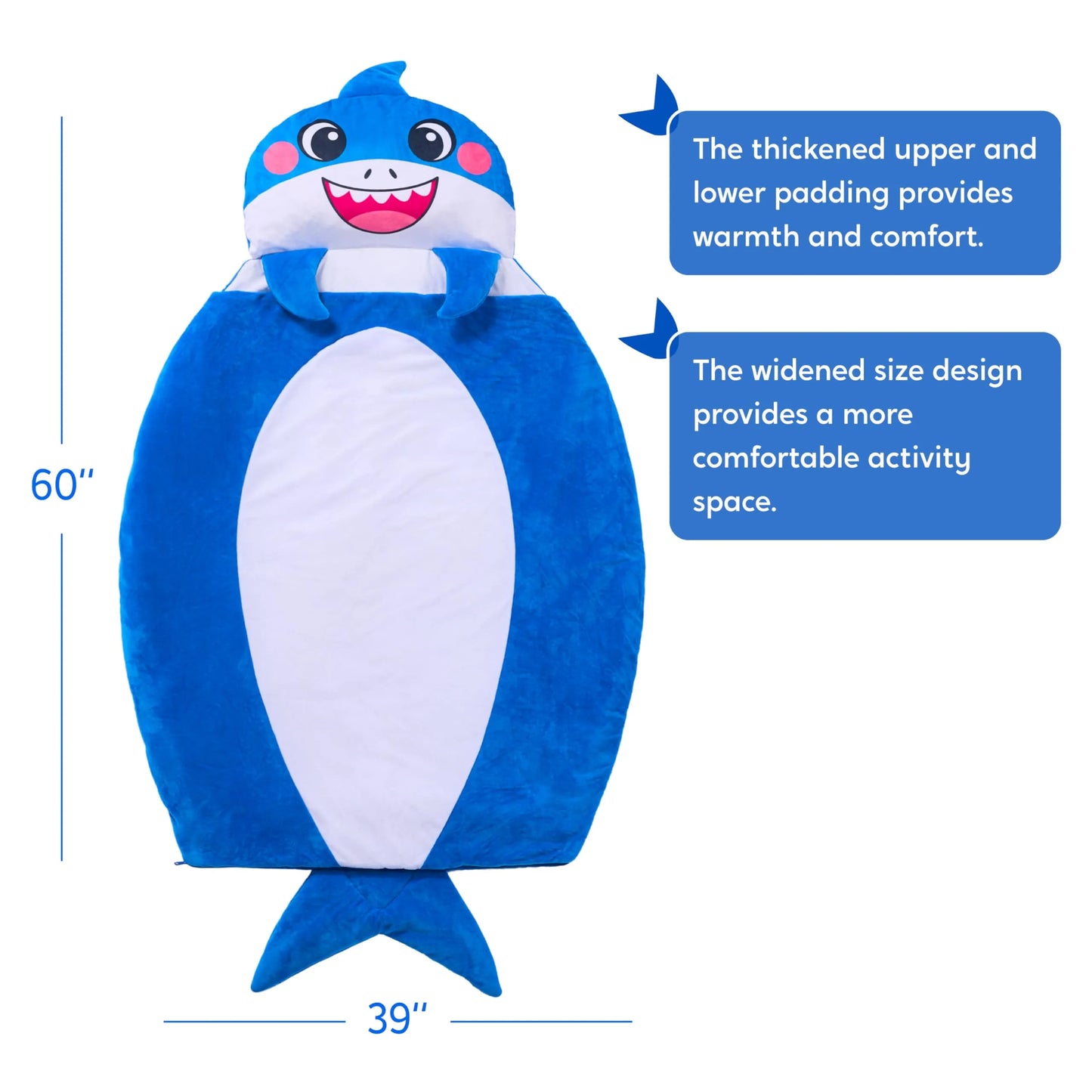 Kids Sleeping Bag 鈥?Toddler Nap Mat with Pillow & Blanket 鈥?Soft Plush Sleeping Mat