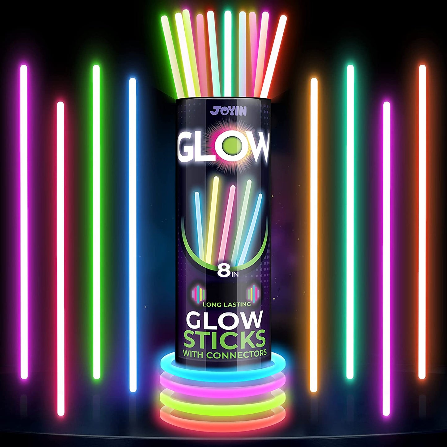 100Pcs Glow sticks 8in