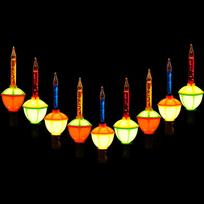 8.8ft 9 Count Multicolor Christmas Bubble String Lights