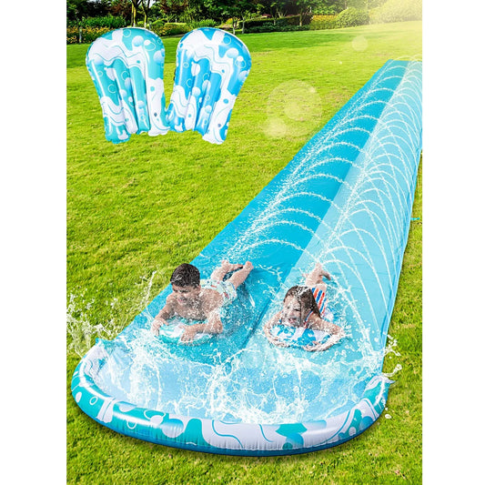 Sloosh 22.5ft Bubble Double Lawn Water Slide