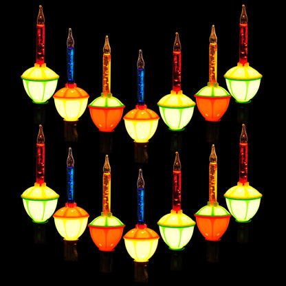 2 x 7ft Christmas Multicolor Bubble String Lights