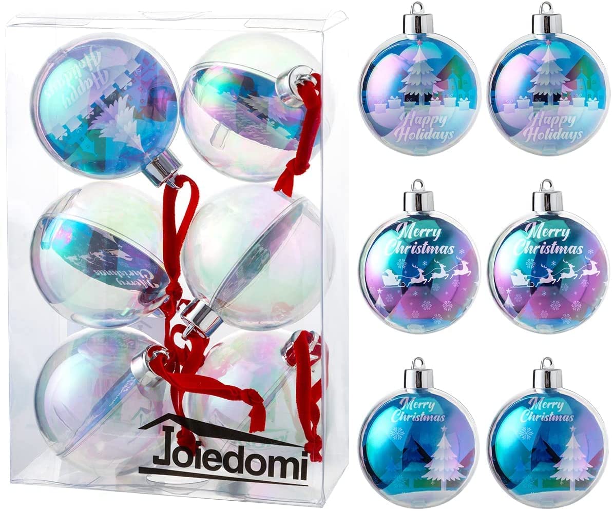 Photo Christmas Ball Ornaments - Joiedomi