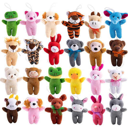 24 Mini Plush Animal Toys