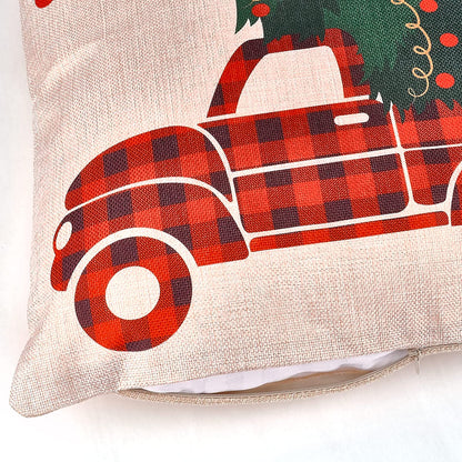 Christmas Buffalo Pillow Covers, 6Pcs