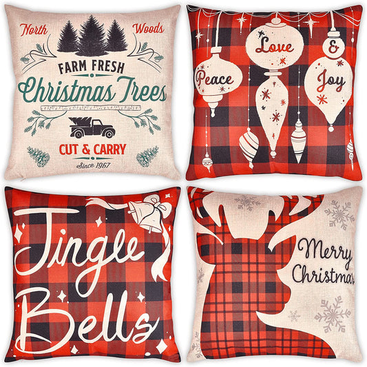 Christmas Buffalo Pillow Covers