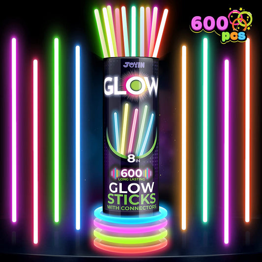 600Pcs Glow sticks 8in