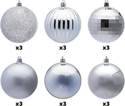 18Pcs Christmas Ball Ornaments